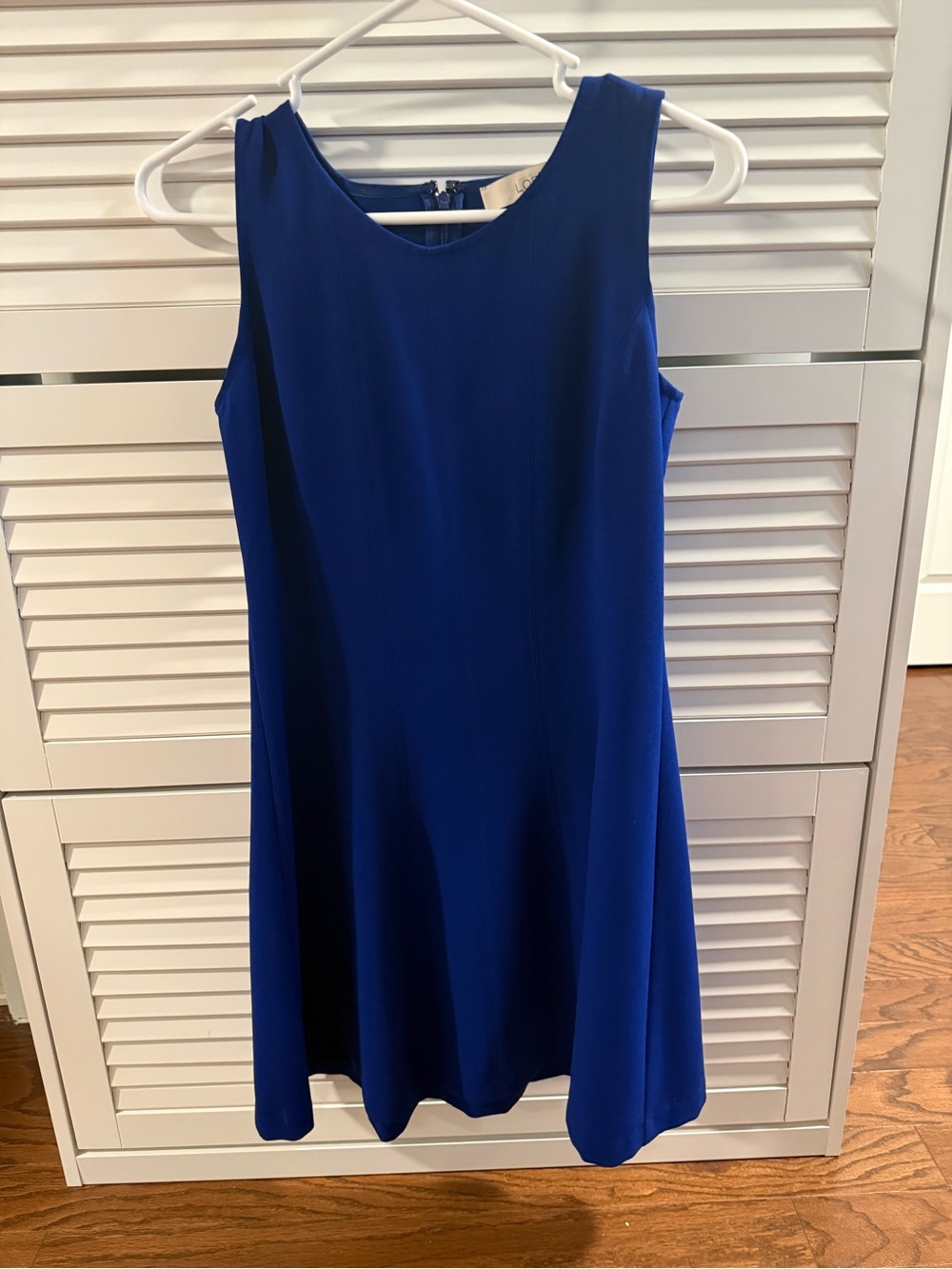 LOFT Sleeveless A-Line Dress in Royal Blue